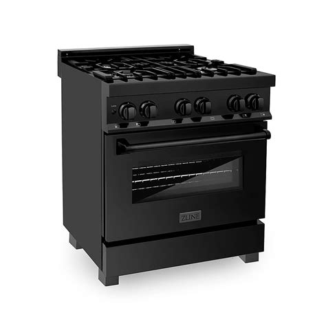 black gas stove with griddle